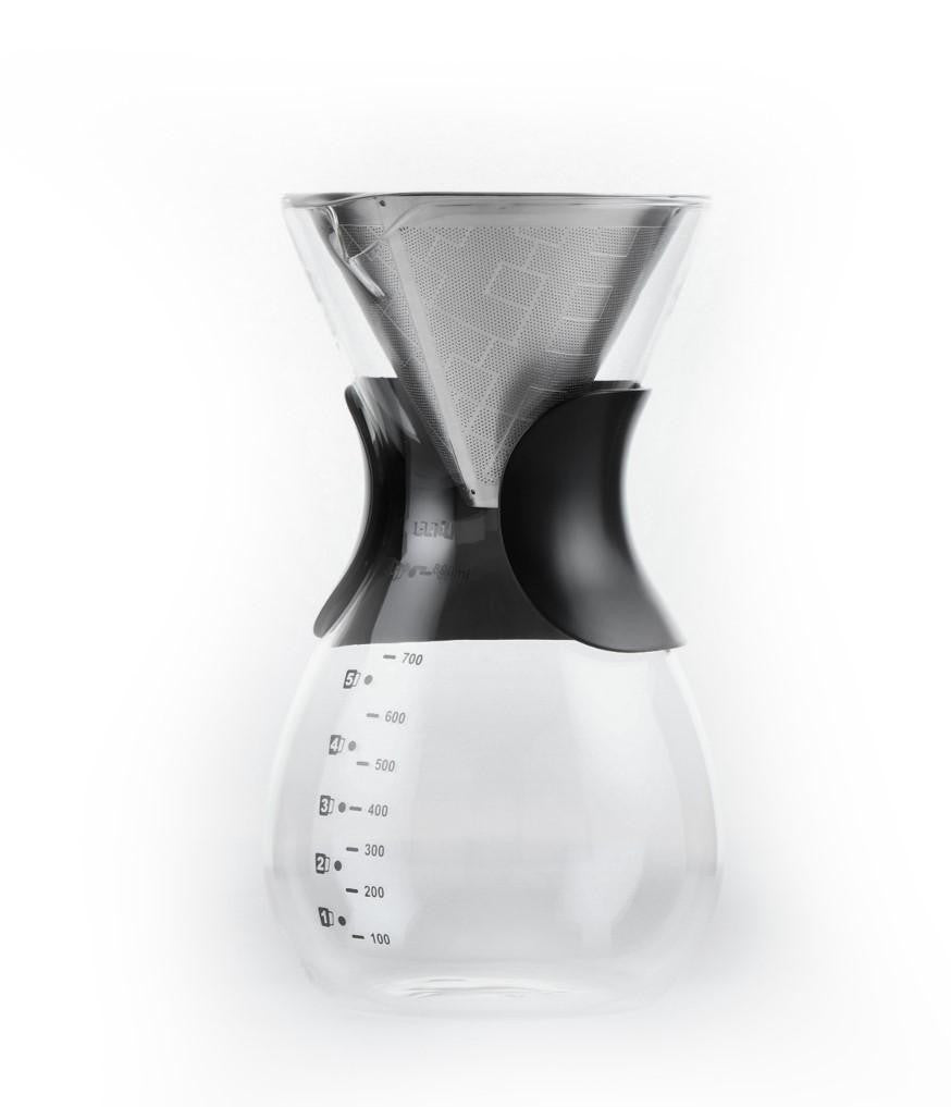 GEFU Butio Coffee Maker with Filter - Stainless Steel, 800 ml