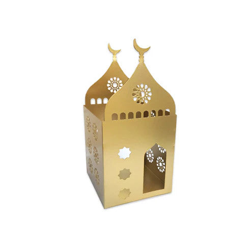 Articles Gold Decorative Metal Mosque 11.5×11.5×H25 cm | 29002-20A