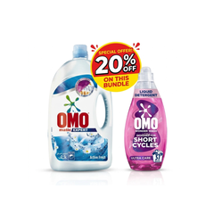Omo 299807 - Laundry Detergent Active Fresh 2.5L + Wonder Wash Care 1.48L