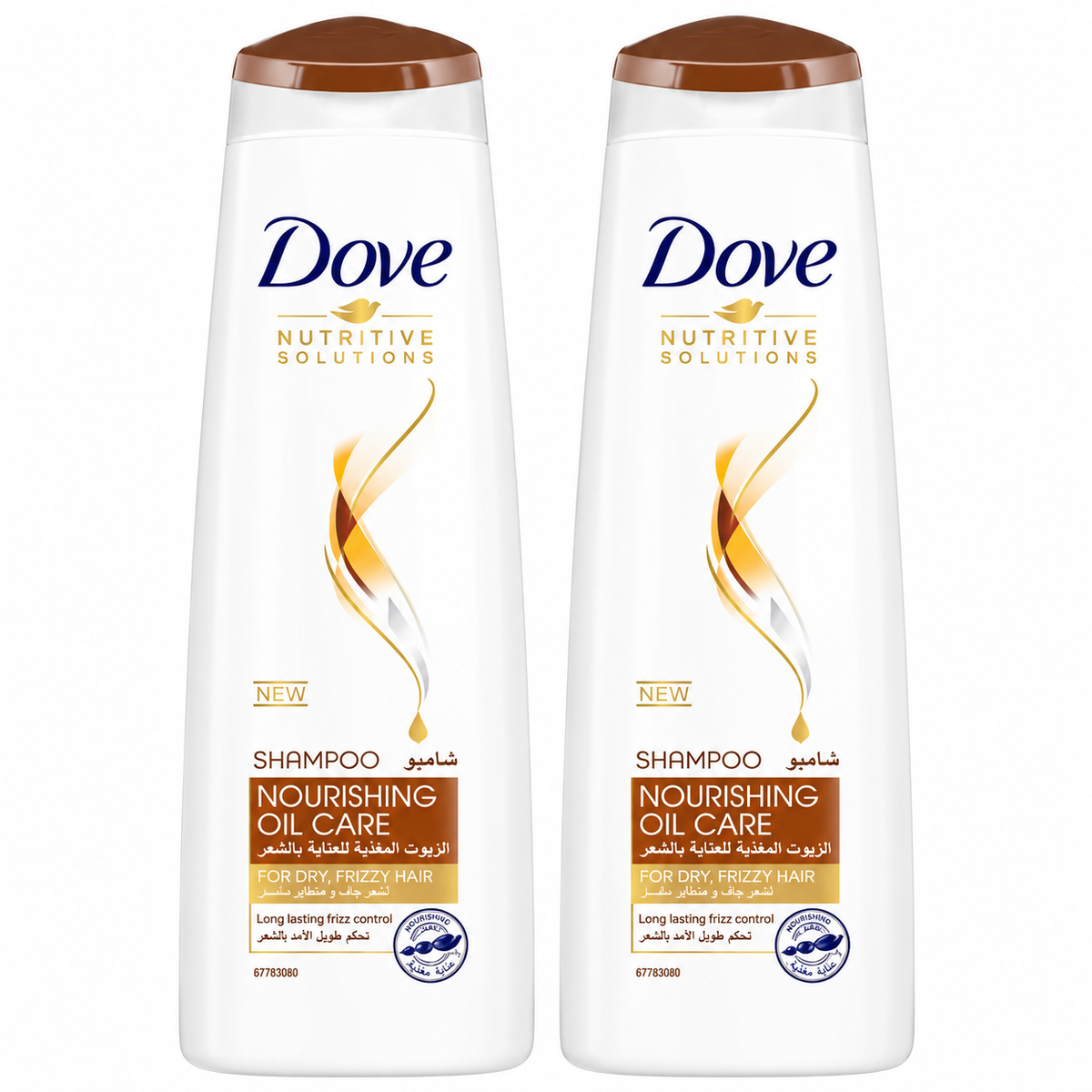 Dove Nourishing Oil Care Shampoo 2 x 400ml | 298665