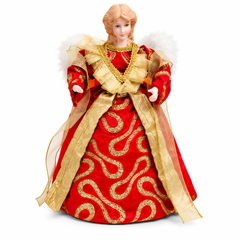 Christmas Angel Decoration - Red & Gold | CK9182-AN01RG