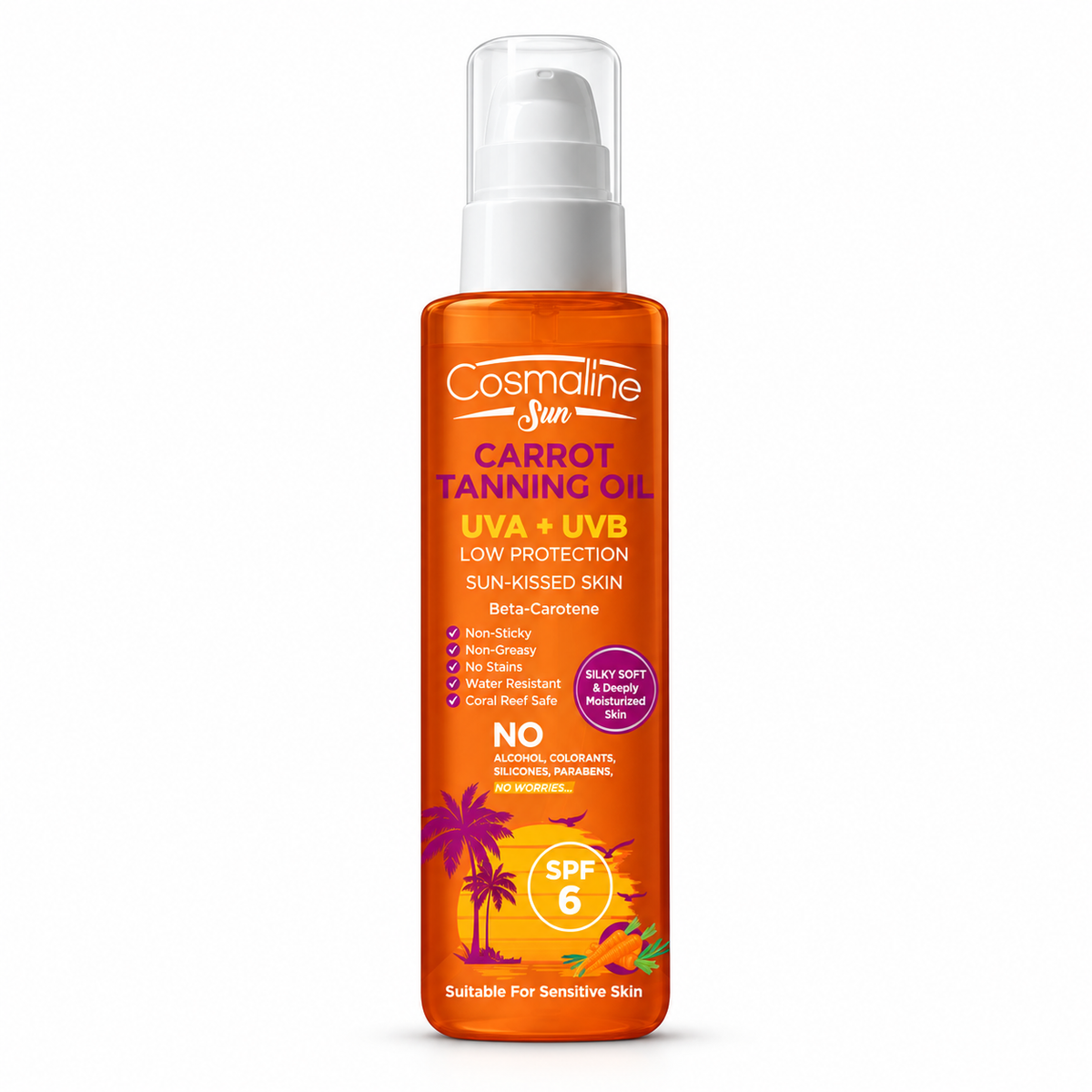 Cosmaline Sun Carrot Tanning Oil SPF 6 190ml | B0020067