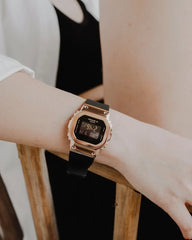 Casio G-SHOCK Metal Women Watch - Black / Rose Gold Plated | GM-S5600PG-1DR
