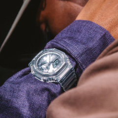 Casio G-SHOCK Analogue-Digital Men Watch - Transparent | GA-2100BM-7A8DR