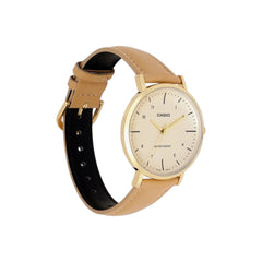 Casio Women 3-Hand Watch - Beige / Gold Plated | LTP-VT03GL-4BDF