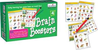 Creatives Brain Boosters - Wipe & Clean Activity Box (Ages 4+) | 1030