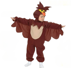 Brown Owl Costume (Jumpsuit with Wings and Hood) - INFANT (80-92CM) | 092182