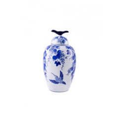 Karaca Elvira Vase, Blue And White – [38x20x20cm] |  300.01.01.2498