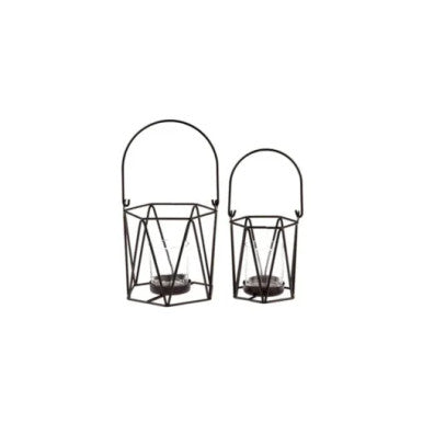Karaca Prizma 2Pcs Candle Holders Set [11x12cm] |  300.21.02.004