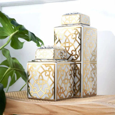 Karaca Home Gold Rectangular Cube 37cm | 300.21.02.0178