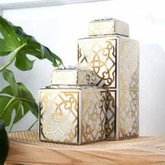 Karaca Home Gold Rectangular Cube 37cm | 300.21.02.0178