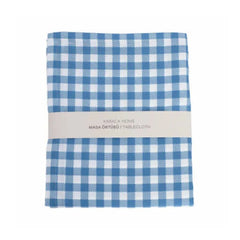 Karaca Home Short Preparation Plaid Table Cloth [Navy Blue] 160x220cm | 300.21.02.0523
