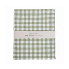 Karaca Home Short Preparation Plaid Table Cloth [Green] 160x220cm | 300.21.02.0524
