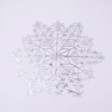 Karaca Home Snow Flake 2Pcs PVC American Service Silver 38cm |  300.21.02.0591