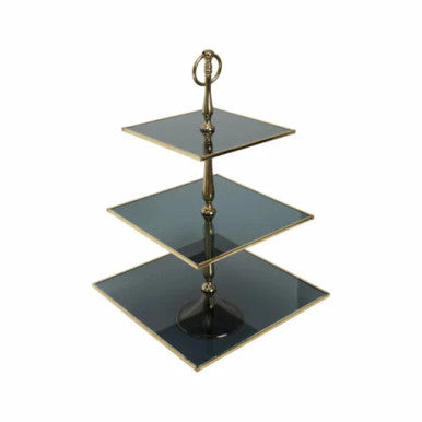 Karaca Home Line Decorative 3 Tier [Gold] Cake Stand 25cm | 300.21.02.0759
