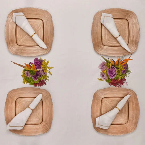 Karaca Home Stylish Square Plate [Gold] 34cm | 300.21.02.0784