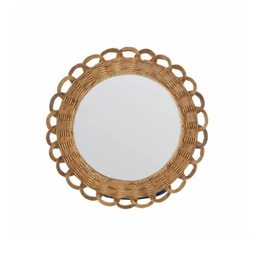 Karaca Home Melanie Knitted Wicker Look Wall Mirror Polysterine – 20cm |  300.22.02.0018