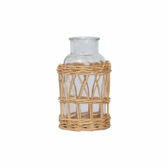 Karaca Home Melanie Wicker Glass Vase 20cm |  300.22.02.0045