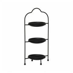 Karaca Home Colmar 3 Floor Service Plate [Black] |  300.22.02.0177