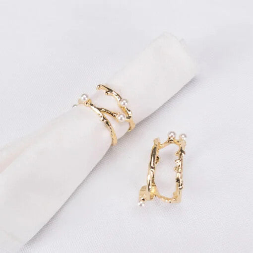 Karaca Home Margot 2Pcs Napkin Ring [Gold] |  300.22.02.0471