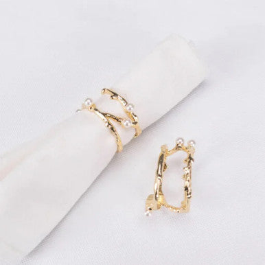 Karaca Home Margot 2Pcs Napkin Ring [Gold] |  300.22.02.0471