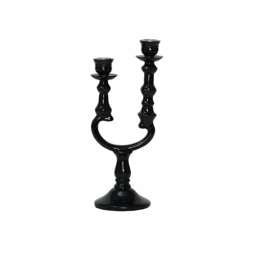 Karaca Home Pop-Art Candelian 2Pcs [28.5×12.7x10cm] Black |  300.22.02.0531
