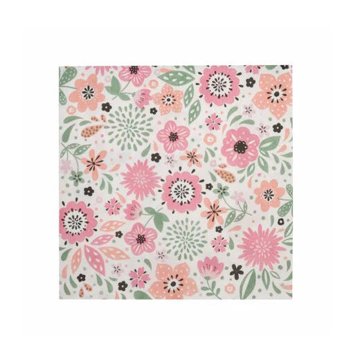 Karaca Home Floral Napkin Set of 20Pcs 33x33cm |  300.22.02.0686