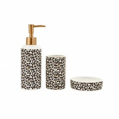 Karaca Home Wild 3Pcs Bathroom Set Leopard |  300.23.01.0209