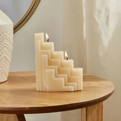 Karaca Home Stairs Candle – [12x14cm] – Peach Paraffin | 300.23.01.0268