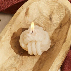 Karaca Home Rope Candle [5x5cm] – Cream Paraffin |  300.23.01.0273
