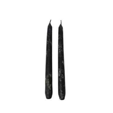 Karaca Home 2 Black Marble Candlesticks [2x23cm] |  300.23.01.0287
