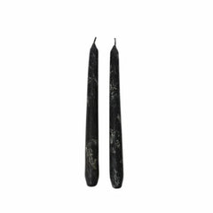 Karaca Home 2 Black Marble Candlesticks [2x23cm] |  300.23.01.0287