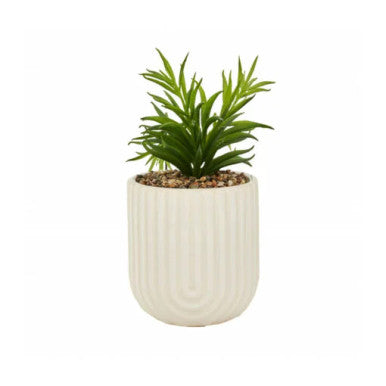 Karaca Home Stoneware Ceramic Flower Pot White – [18x12x12cm] |  300.23.01.0294