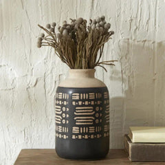 Karaca Home Rustic Vase [15.2×15.2×24.3cm] Black |  300.23.01.0309
