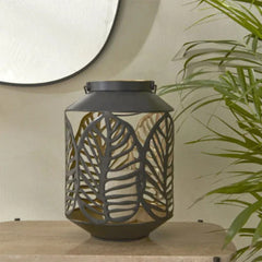 Karaca Home Timber Candle Holder [26x18x18cm] Black  | 300.23.01.0320