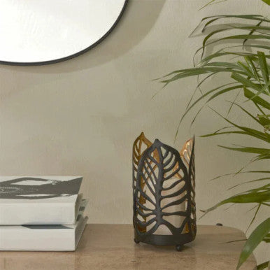 Karaca Home Timber Candle Holder Metal – [9.5×9.3x16cm] |  300.23.01.0323