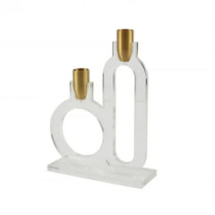 Karaca Home Lelia 2Pcs Acrylic Copper Candlestick – [22.5x17x6cm] |  300.23.01.0336