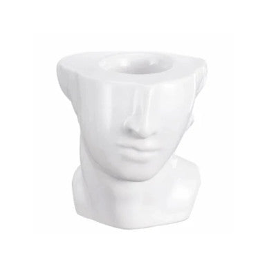 Karaca Home Daring Decorative Candle Holder White – [9.8×10.6×11.7cm] |  300.23.01.0361