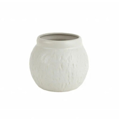 Karaca Home Russel Oval Vase – [20.5×20.5x18cm] White | 300.23.01.0530