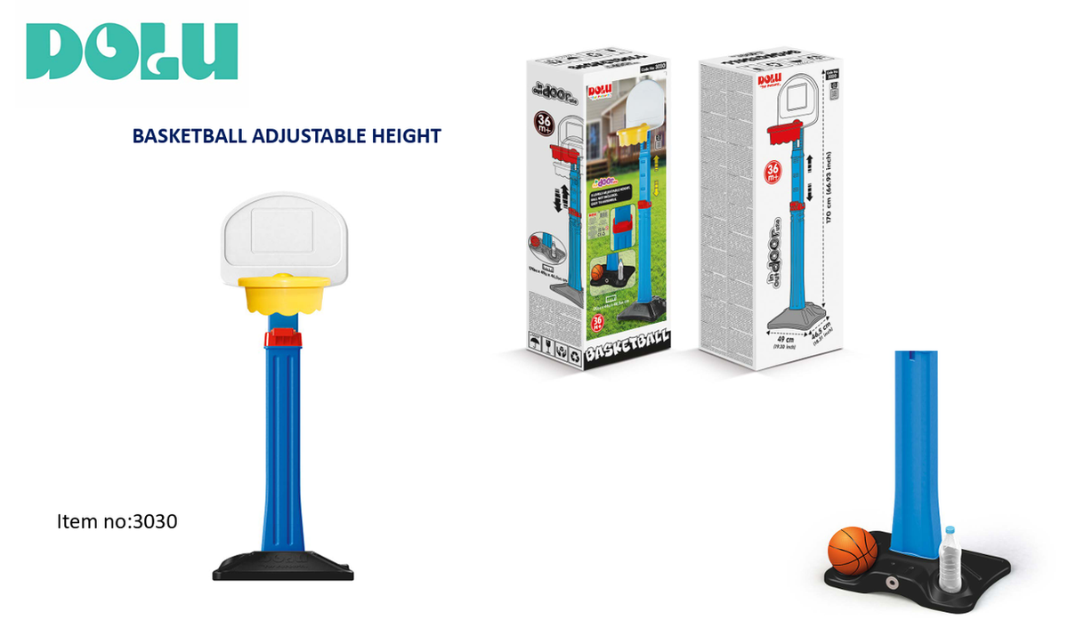 Dolu Adjustable Height Basketball Hoop Set | 3030