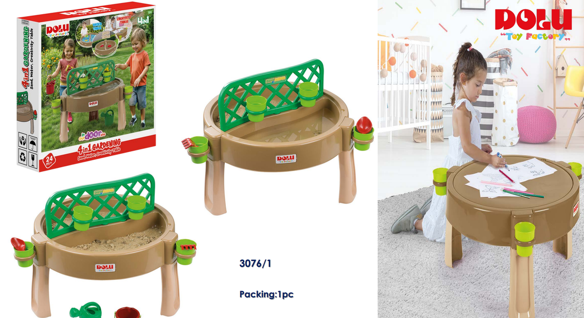 Dolu 4 in 1 Gardening Sand, Water & Creativity Table | 3076/1