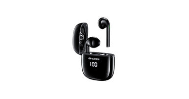 AWEI Wireless Earbuds BT With Charging Case Black | T28P