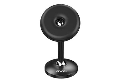 AWEI Metal Magnetic Car Phone Holder Universal Mini Mount Stand – Black | X22