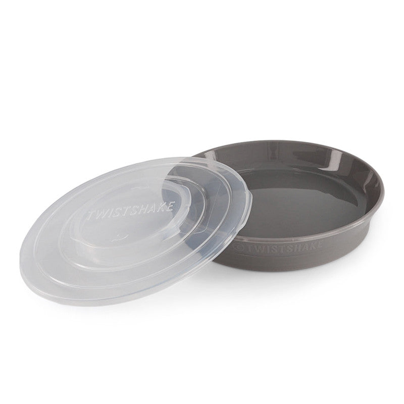 Twistshake Plate 6+m Pastel , Grey | 78164