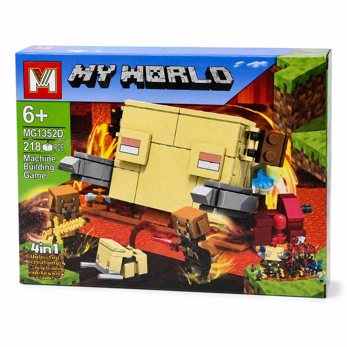 My World Ghast Battle Building Block Set | MG1352A Style 4