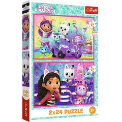 Trefl 2×24 “Zabawy z Gabby” Puzzle Set | 34433