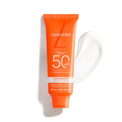 كريم لانكستر صن بيوتي للوجه المعدني خالٍ من الزيوت بعامل حماية SPF50