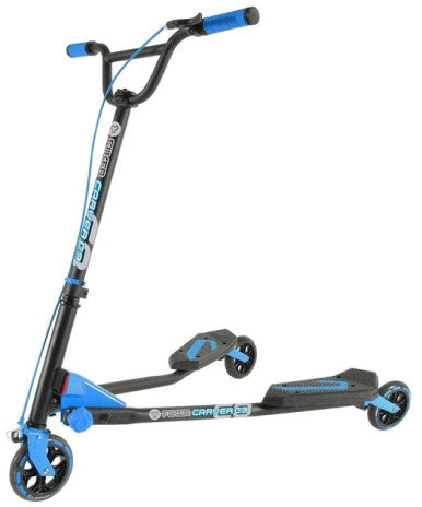 Yvolution YFliker C3 Carver Scooter – Black/Blue | 100042