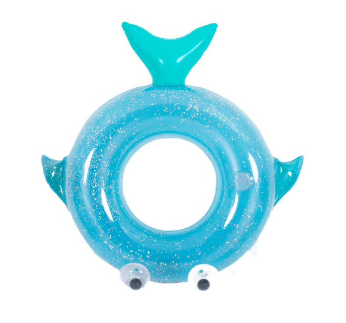 Jilong Glitter Shark Swim Ring 89x79cm | 35654