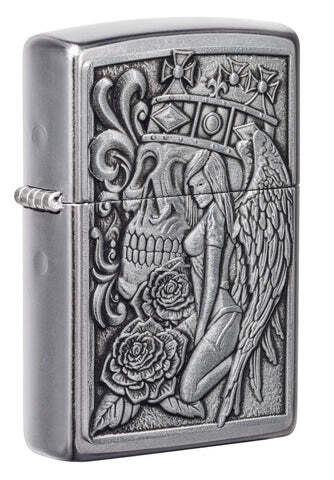 Zippo Skull and Angel Emblem Windproof Lighter | 49442